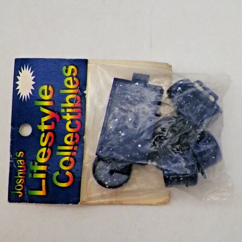 Joshuas Blue Enamelware Pots & Pans Spatterware Miniature Dollhouse